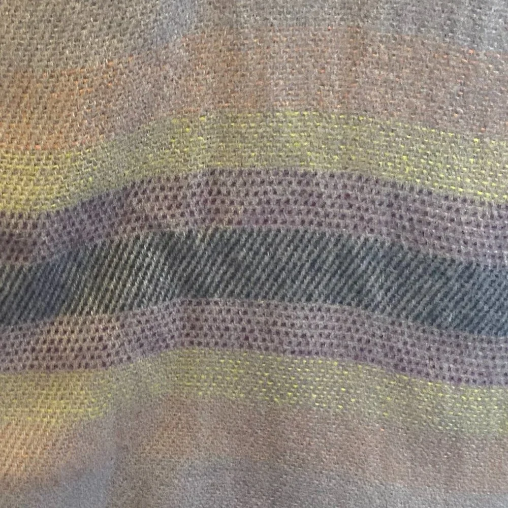 LL Bean Pastels Striped Blanket Scarf